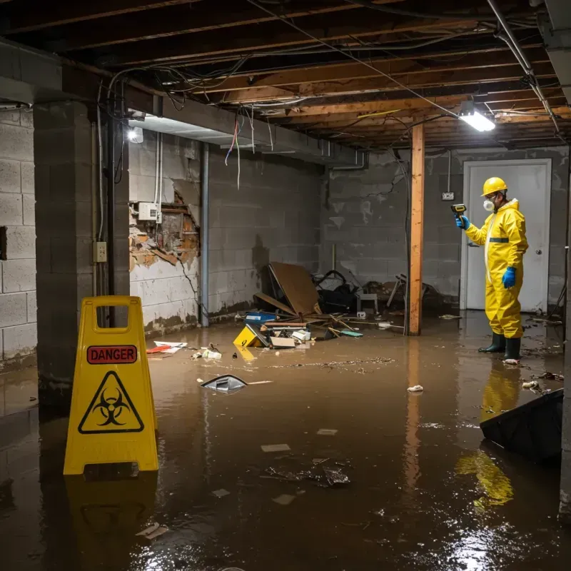 Flooded Basement Electrical Hazard in King County, WA Property